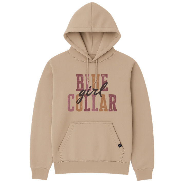 GIRLS HOODY BC GIRL - TAN